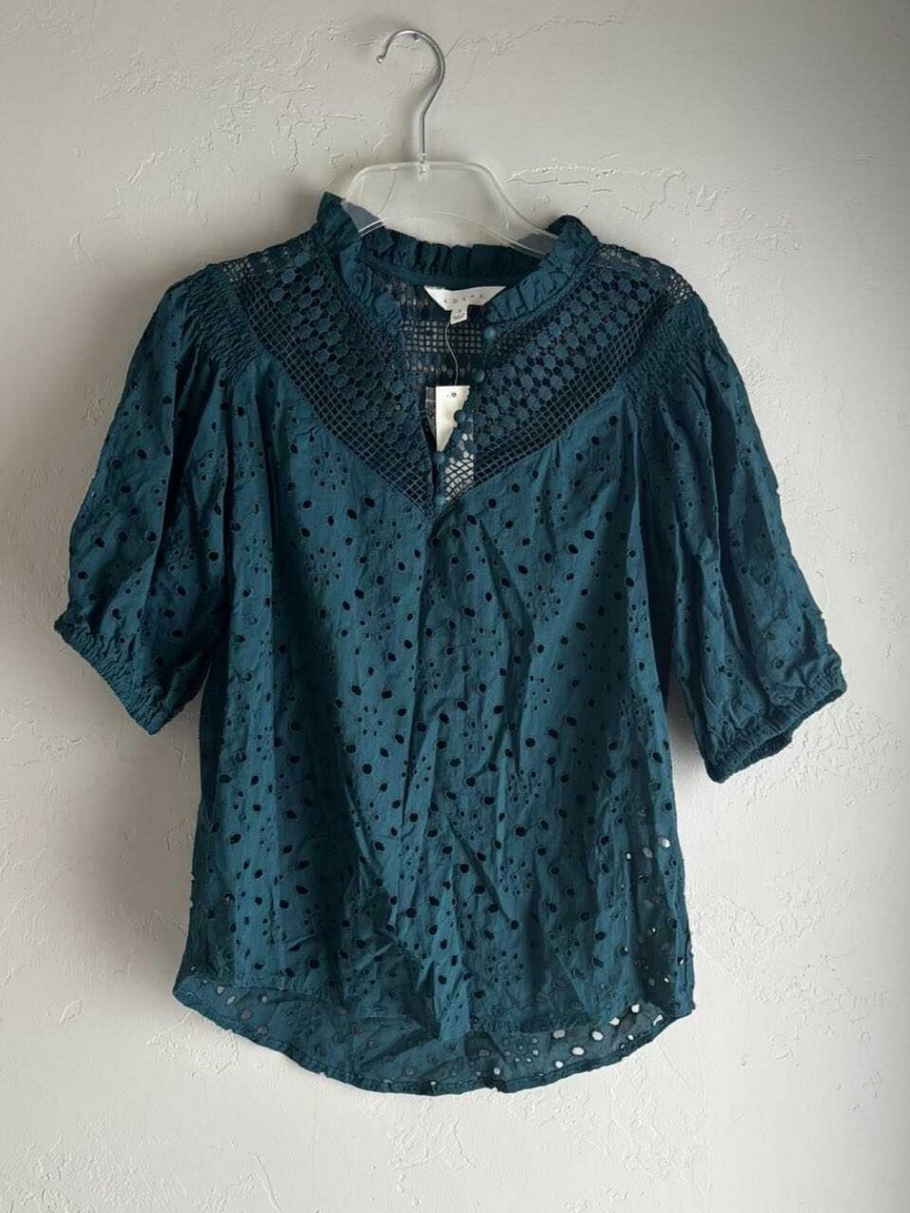 NWT Adiva Pointelle Blouse